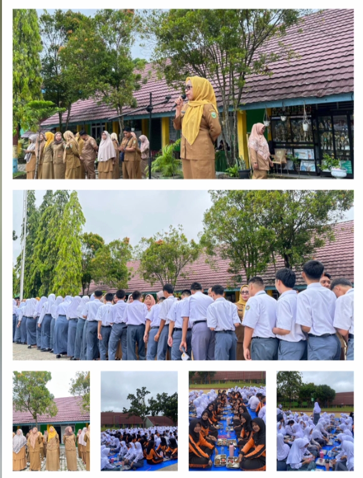 Apel Pagi Dilanjutkan Halal Bihalal, SMA Negeri 2 Muara Enim Perkuat Silaturahmi dan Kebersamaan