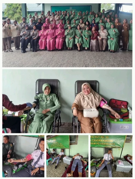 Siswa SMA Negeri 2 Muara Enim Gelar Aksi Kemanusiaan di HUT ke-80 Persit KCK